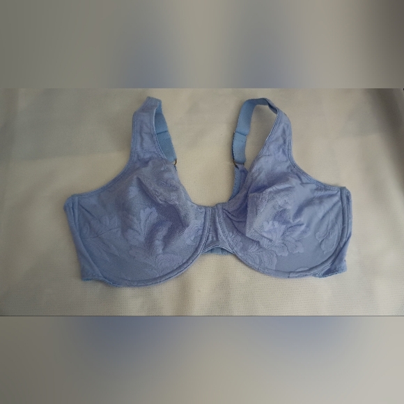 Olga 35984 Secret Shapers Minimizer Sheer Tapestry Bra 40D Purple Pre-owned - Picture 2 of 7